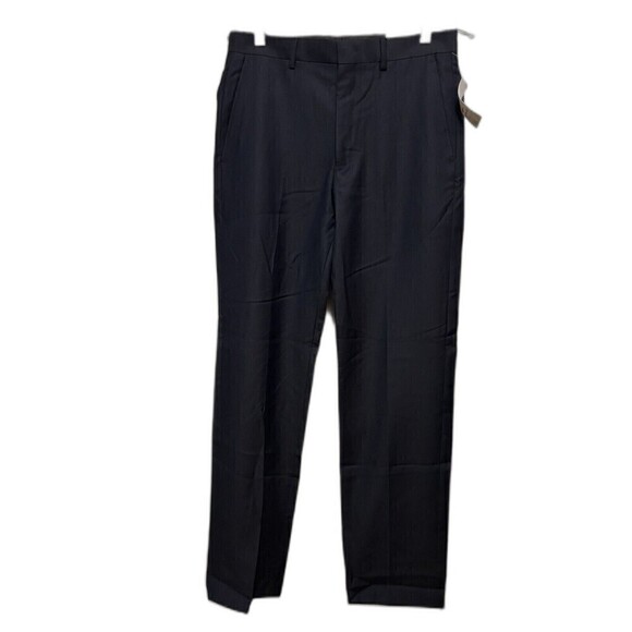 Ryan Seacrest Distinction Dress Pants Men’s 30 X 32 Blue Wool $175 New Classic - Picture 1 of 15